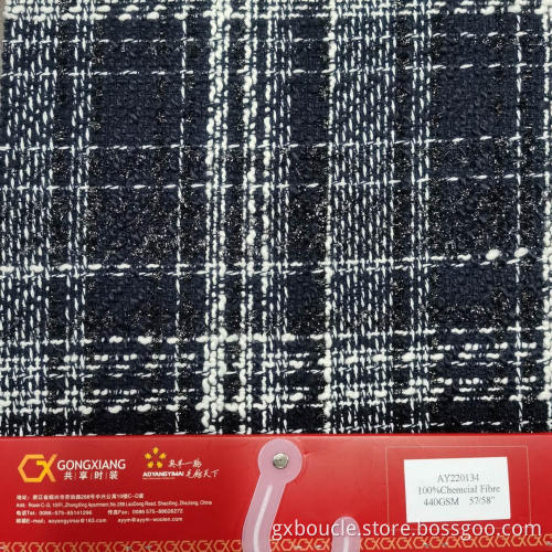 Good Boucle fashion tartan design stlyes fabric